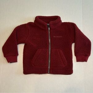 Columbia KIDS 2T Burgundy Sherpa Fleece Jacket